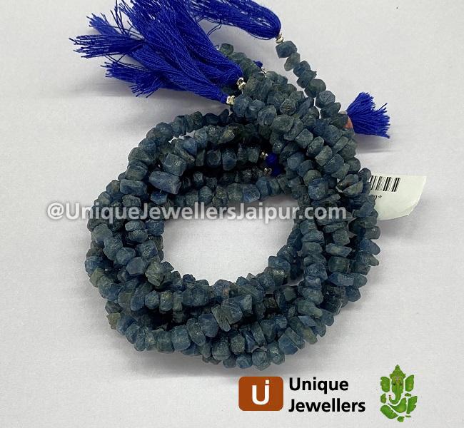 Blue Sapphire Rough Chips Beads